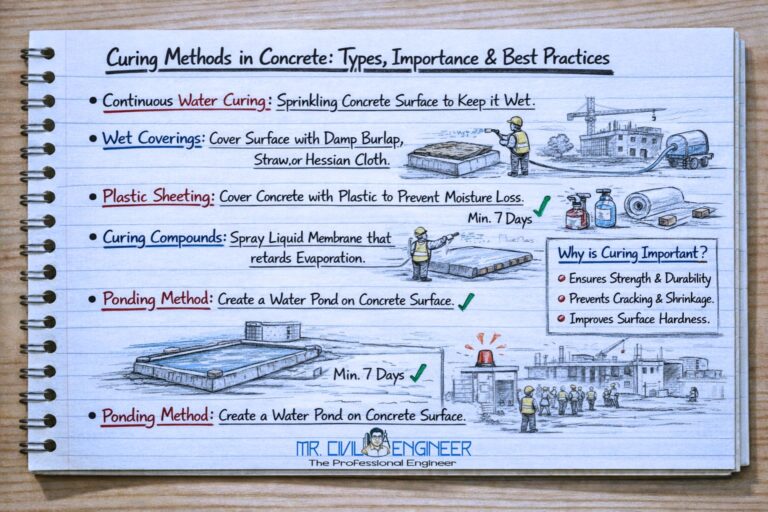 Curing Methods in Concrete: Types, Importance & Best Practices