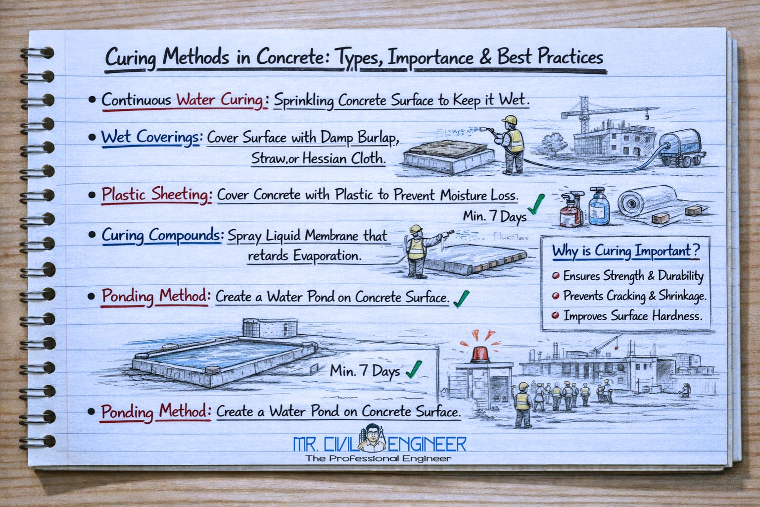 Curing Methods in Concrete: Types, Importance & Best Practices