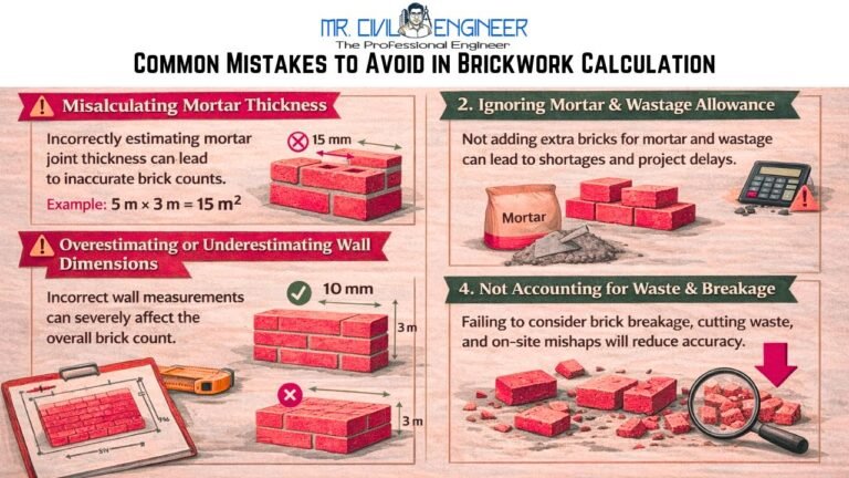 Brickwork Quantity Calculation With Formula | Step-by-Step Guide