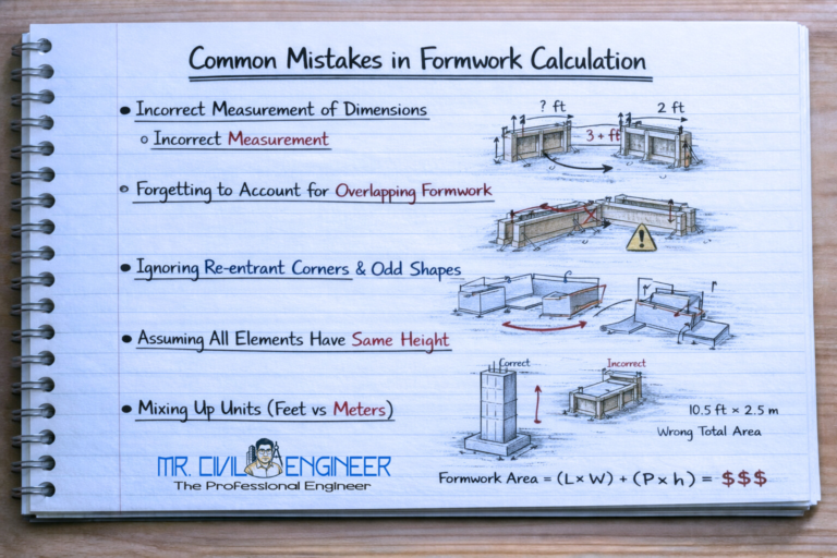 Formwork Calculation Basics – Easy Shuttering Estimation Guide