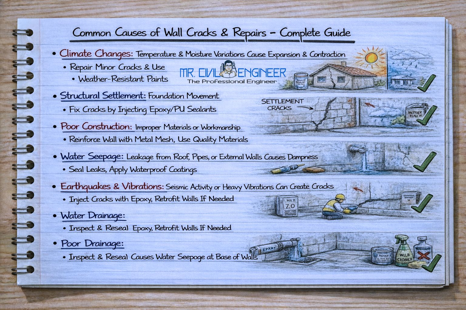 Common Causes of Wall Cracks & Repairs – Complete Guide