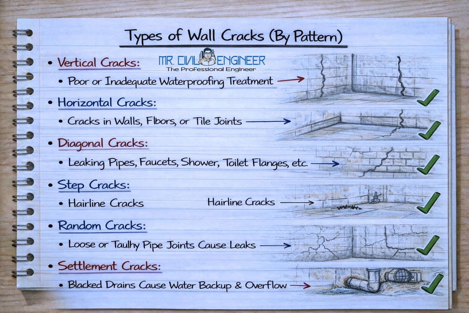 common Causes of Wall Cracks & Repair Methods 2026