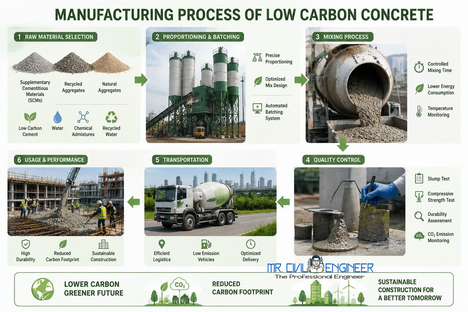 Low Carbon Concrete: Future of Sustainable Construction