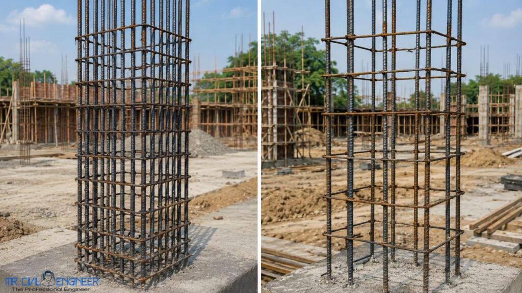 Column Reinforcement Spacing Mistakes
