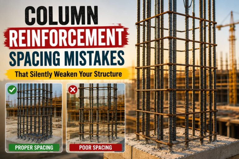 Column Reinforcement Spacing Mistakes That Silently Weaken Your Structure